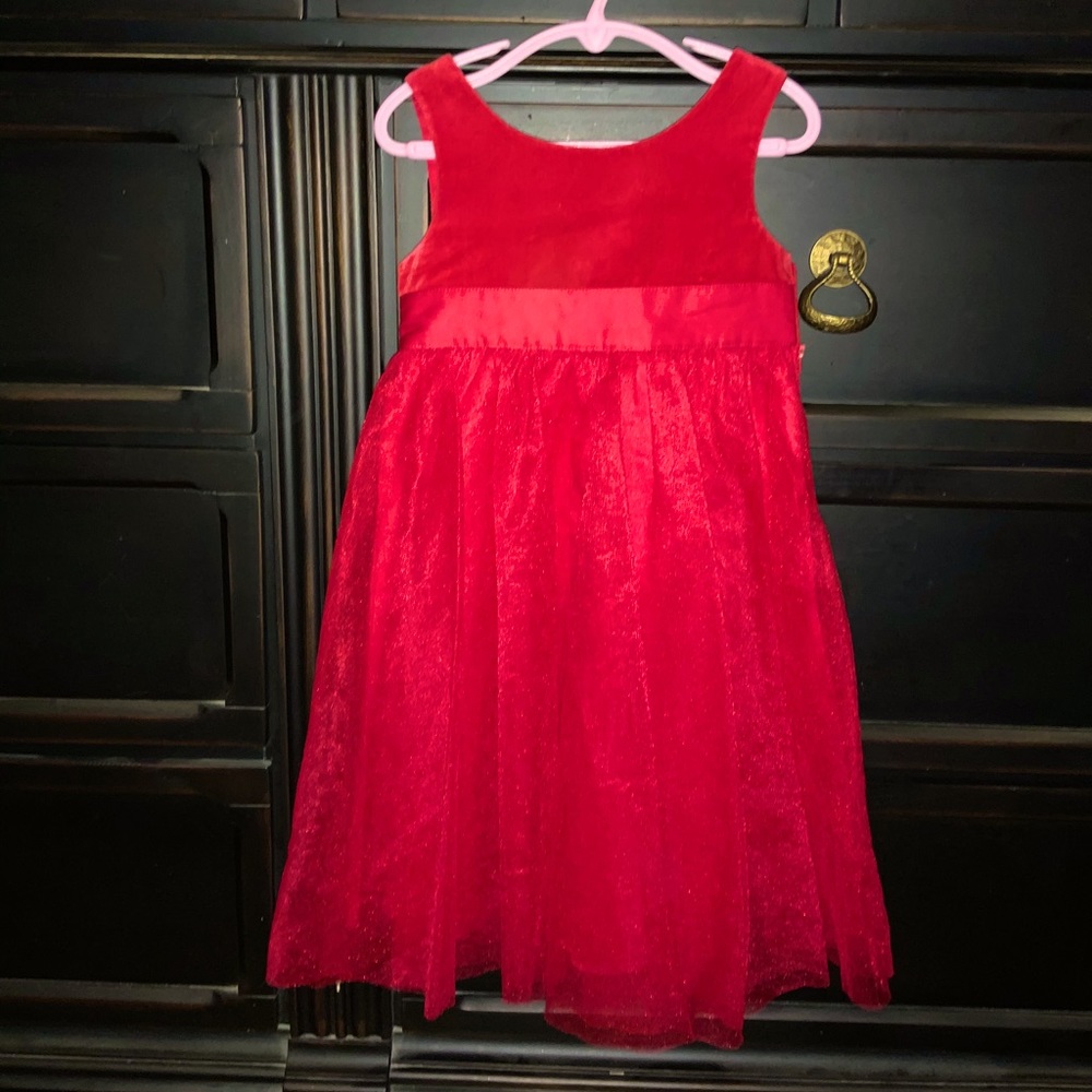 Red Holiday girls dress